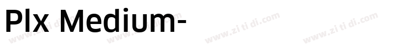Plx Medium字体转换